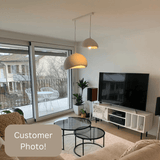 Boho Wasabi Resin LED Chandelier – Modern Nordic Pendant Light for Living Room & Bedroom