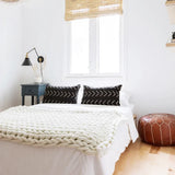 Chunky Knit Weighted Throw Blanket – Handwoven Plush Comfort for Sofa & Bed