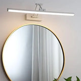 Matte Black Adjustable LED Vanity Wall Light – Sleek Over-Mirror Bathroom Fixture