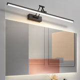 Matte Black Adjustable LED Vanity Wall Light – Sleek Over-Mirror Bathroom Fixture