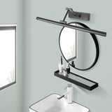 Matte Black Adjustable LED Vanity Wall Light – Sleek Over-Mirror Bathroom Fixture