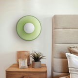 Modern Wooden LED Flush Mount Ceiling Light – Dimmable & Adjustable Color Temperature
