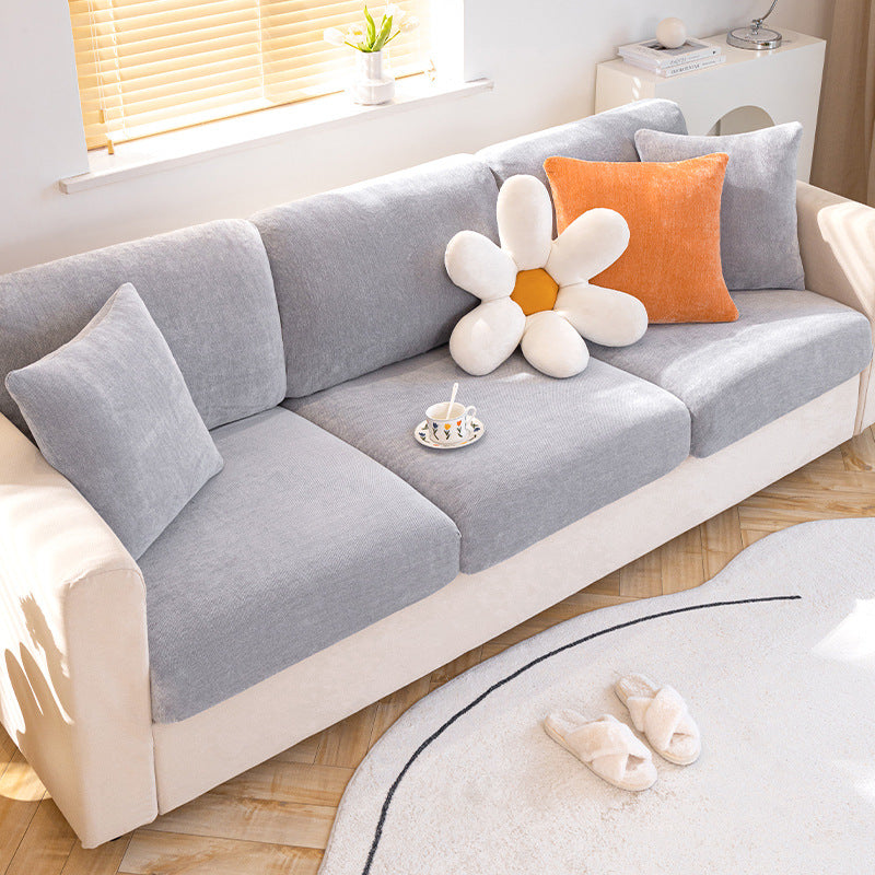 Elastic Stretch Sofa Seat Protector Cover – Multi-Color Corduroy Cushions