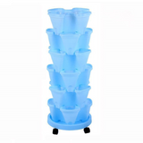 6-Tier Vertical Planter Tower – Space-Saving Stackable Garden for Balcony, Patio & Kitchen Use