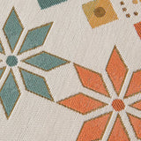 Geometric Pattern Woven Sofa Throw Cover – Multi-Color Couch Protector Blanket