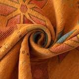 Geometric Pattern Woven Sofa Throw Cover – Multi-Color Couch Protector Blanket