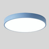 Scandinavian Wooden LED Flush Mount Ceiling Light – Adjustable Warmth & Dimming