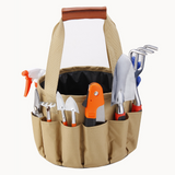 10-Piece Garden Tool Set with Organizer Tote – Compact Gardening Kit for Home Gardeners
