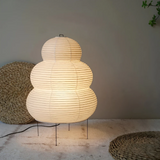 Scandinavian Rice Paper Floor Lamp – Handcrafted Japanese-Style LED E27 Standing Light