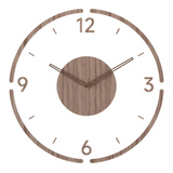 Minimalist 3D Wooden Wall Clock – Silent Non-Ticking Modern Wall Décor
