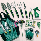 10-Piece Garden Tool Set with Heavy-Duty Storage Tote – Gardening Tools for Planting, Trimming & Maintenance