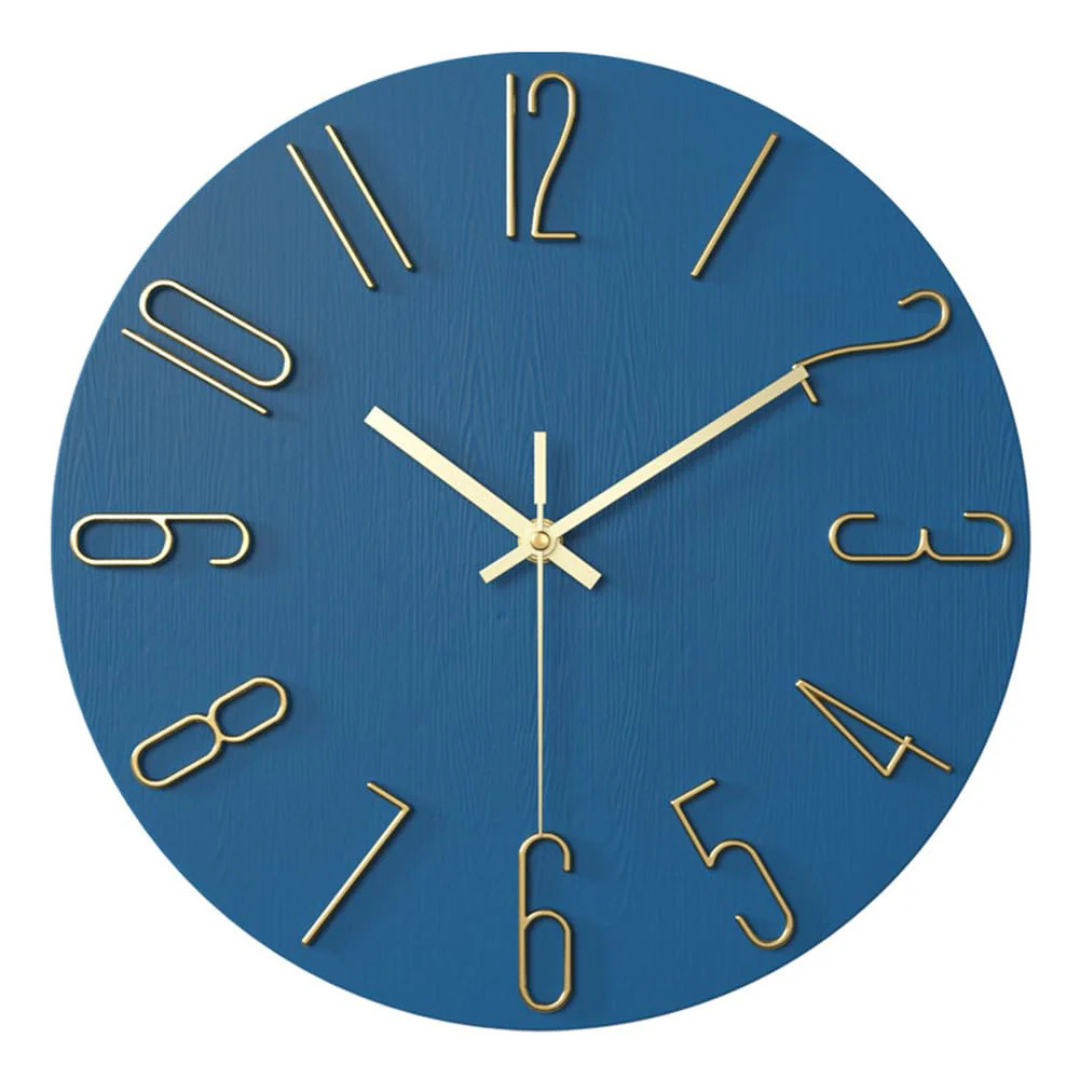 Modern Minimalist Wall Clock – Large Decorative Silent Timepiece