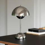 Scandinavian Metal Table Lamp with Stepless Dimmer – Modern LED Desk Light for Living Room & Bedroom