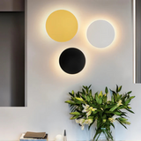 Stylish Trio LED Wall Light in Black, Gold & White Finish