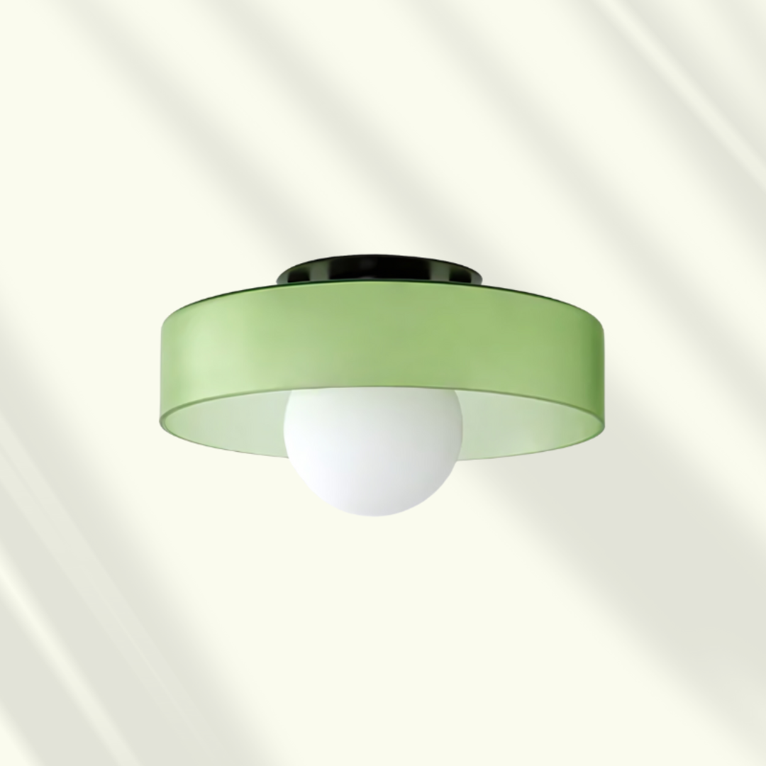 Modern Wooden LED Flush Mount Ceiling Light – Dimmable & Adjustable Color Temperature