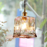 Handblown Glass Pendant Light – Vintage-Style Ceiling Fixture in 4 Artistic Shapes