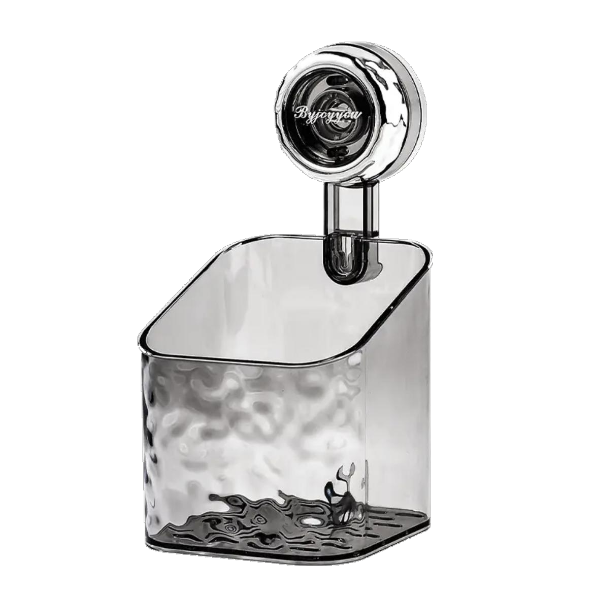 Clear Wall-Mounted Bathroom Storage Shelves – No-Drill Suction Organizer Set
