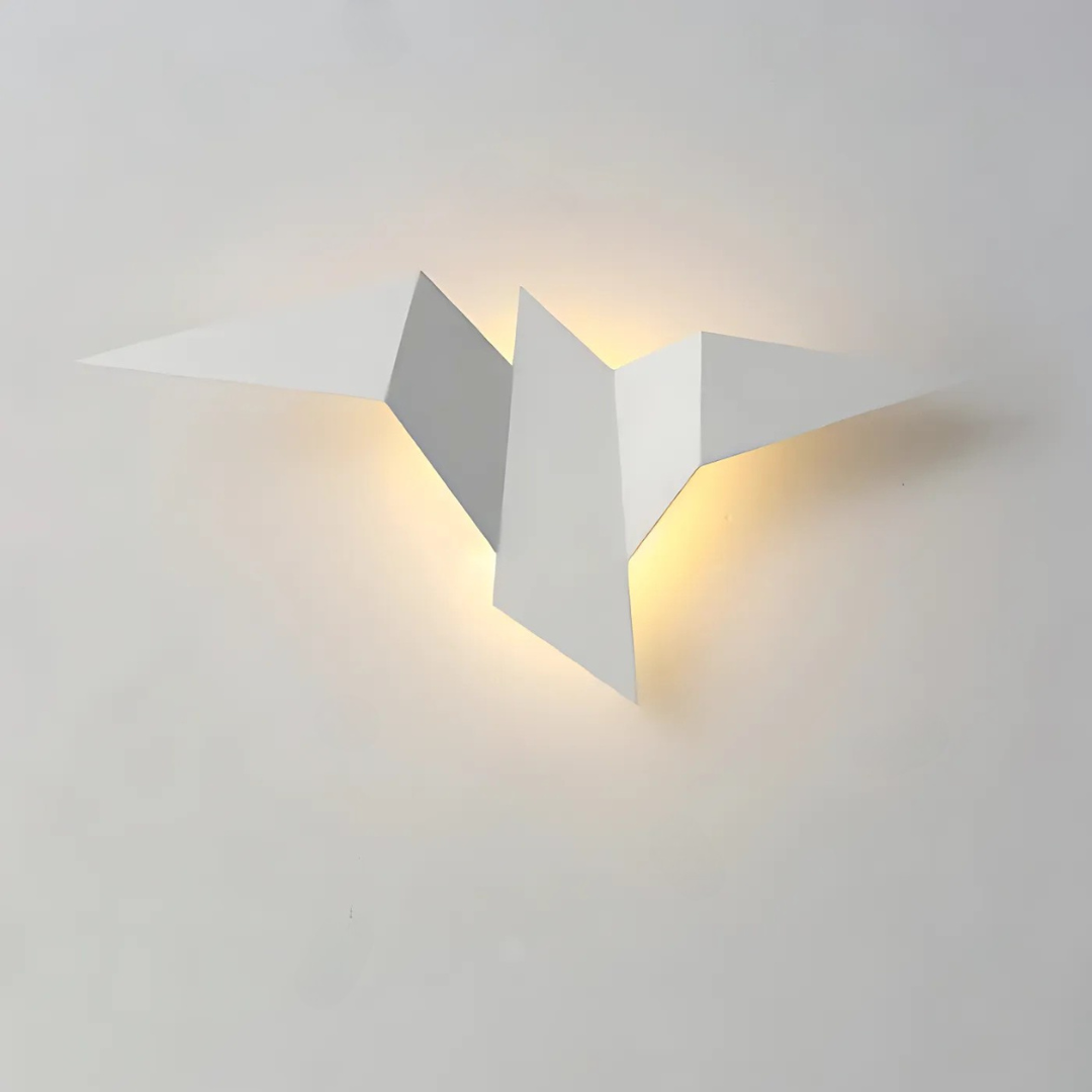 Origami Style Indoor LED Wall Lamp with Artistic Metal Design