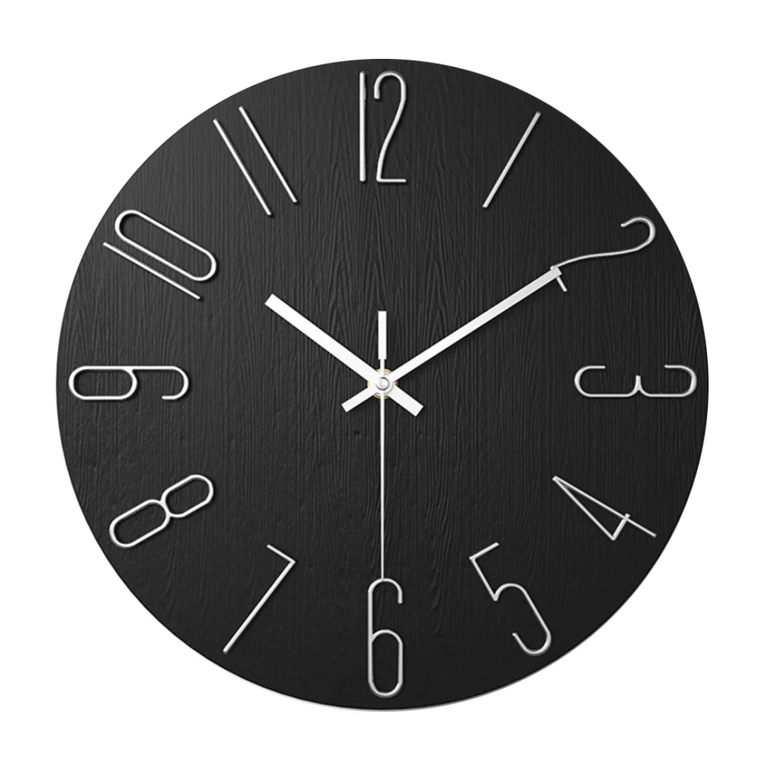 Modern Minimalist Wall Clock – Large Decorative Silent Timepiece