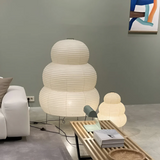 Scandinavian Rice Paper Floor Lamp – Handcrafted Japanese-Style LED E27 Standing Light
