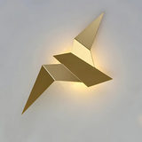 Origami Style Indoor LED Wall Lamp with Artistic Metal Design