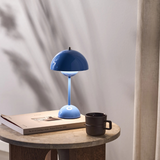 Scandinavian Metal Table Lamp with Stepless Dimmer – Modern LED Desk Light for Living Room & Bedroom