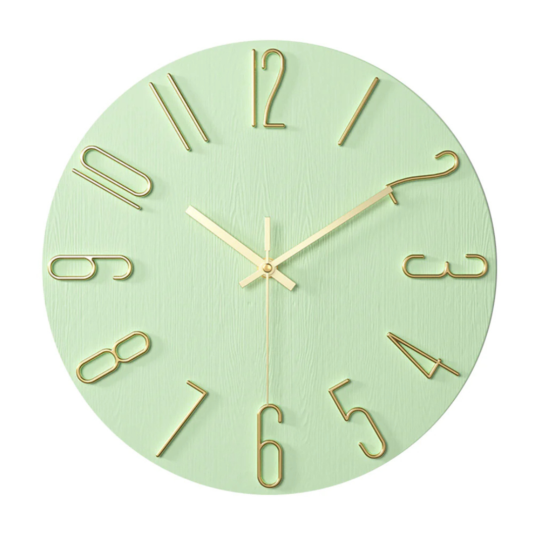 Modern Minimalist Wall Clock – Large Decorative Silent Timepiece