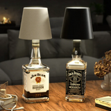 Cordless Touch-Dimmable LED Bottle Lamp – Rechargeable Portable Table Light