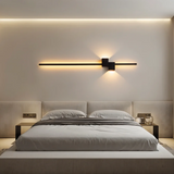 Minimalist LED Wall Light with Warm White Glow and Sleek Aluminum Design