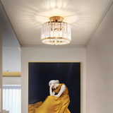 Modern Crystal Flush Mount Ceiling Light with E27 LED – Elegant Living Room & Bedroom Fixture