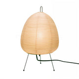 Handcrafted Japanese Rice Paper Table Lamp with Bamboo Frame – Soft Ambient LED Lighting