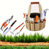 10-Piece Garden Tool Set with Organizer Tote – Compact Gardening Kit for Home Gardeners