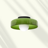 Modern Wooden LED Flush Mount Ceiling Light – Dimmable & Adjustable Color Temperature