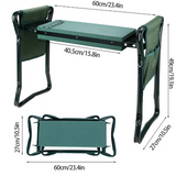 Foldable Garden Stool with Tool Bag – Portable Seat and Organizer for Gardening Tasks
