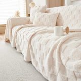 Ultra-Soft Textured Sofa Throw Blanket – Plush Decorative Couch Cover for Living Room