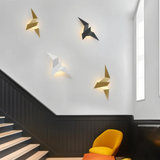 Origami Style Indoor LED Wall Lamp with Artistic Metal Design