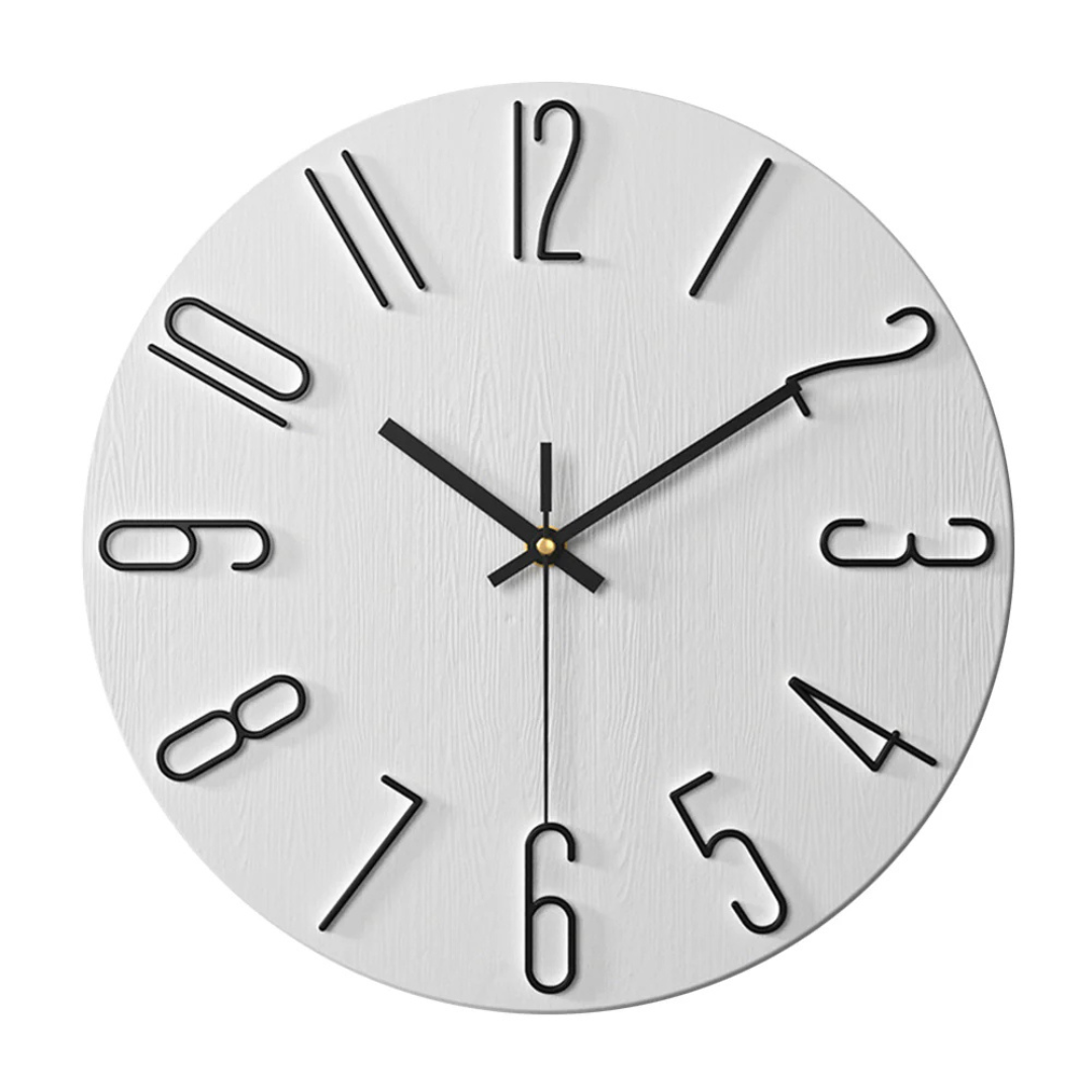 Modern Minimalist Wall Clock – Large Decorative Silent Timepiece