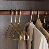 Modern Aluminum Alloy Coat Hangers – Sleek Non-Slip Metal Hangers (Set of 5)