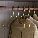 Modern Aluminum Alloy Coat Hangers – Sleek Non-Slip Metal Hangers (Set of 5)