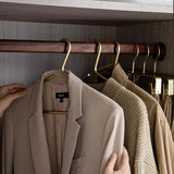 Modern Aluminum Alloy Coat Hangers – Sleek Non-Slip Metal Hangers (Set of 5)