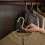 Modern Aluminum Alloy Coat Hangers – Sleek Non-Slip Metal Hangers (Set of 5)