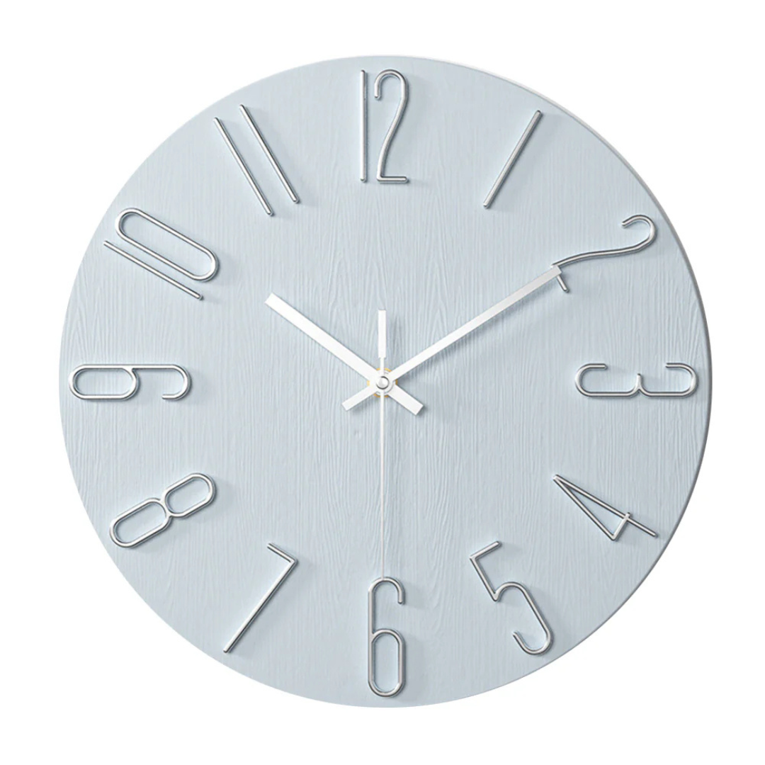 Modern Minimalist Wall Clock – Large Decorative Silent Timepiece