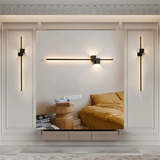 Minimalist LED Wall Light with Warm White Glow and Sleek Aluminum Design