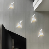 Origami Style Indoor LED Wall Lamp with Artistic Metal Design