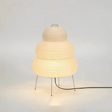 Scandinavian Rice Paper Floor Lamp – Handcrafted Japanese-Style LED E27 Standing Light