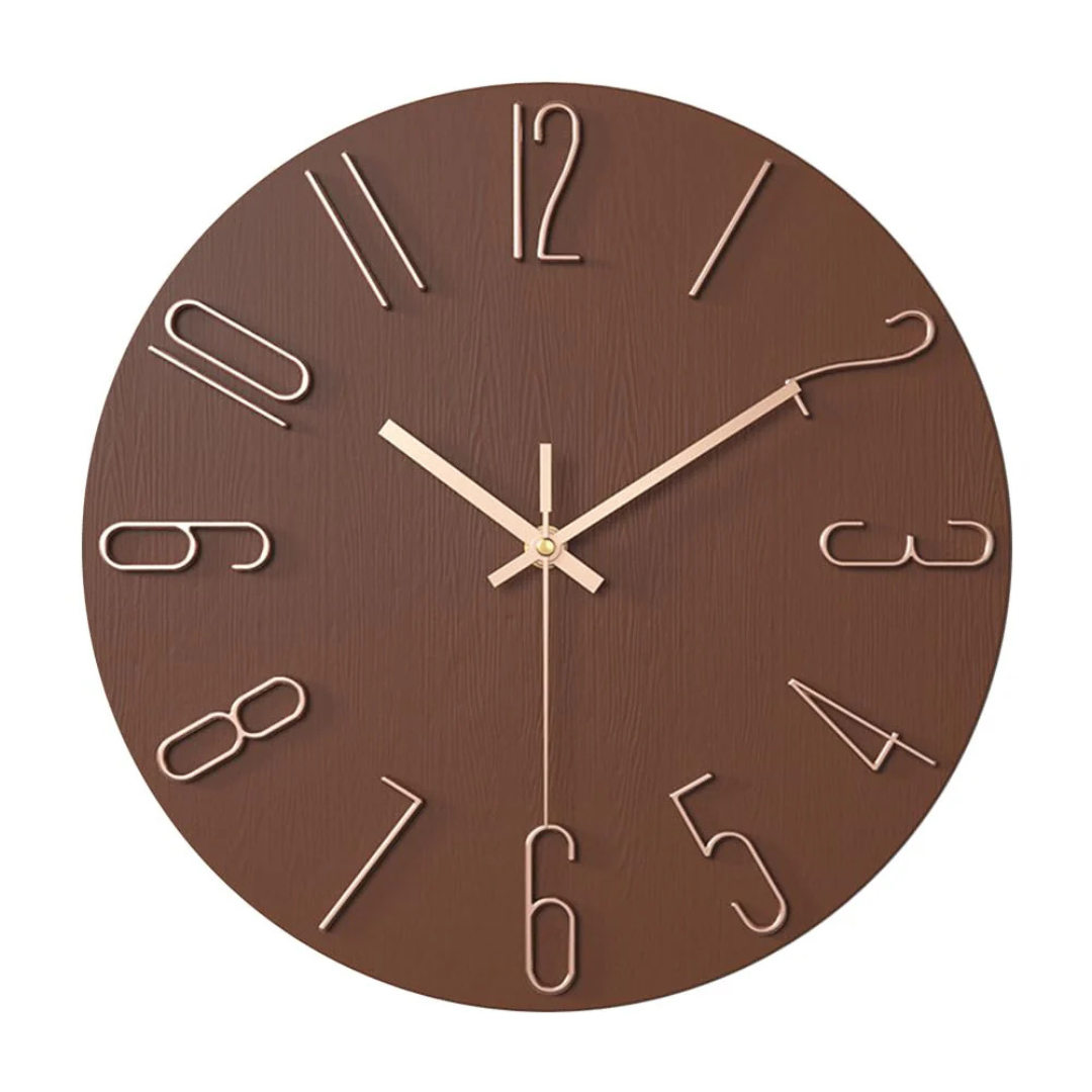 Modern Minimalist Wall Clock – Large Decorative Silent Timepiece