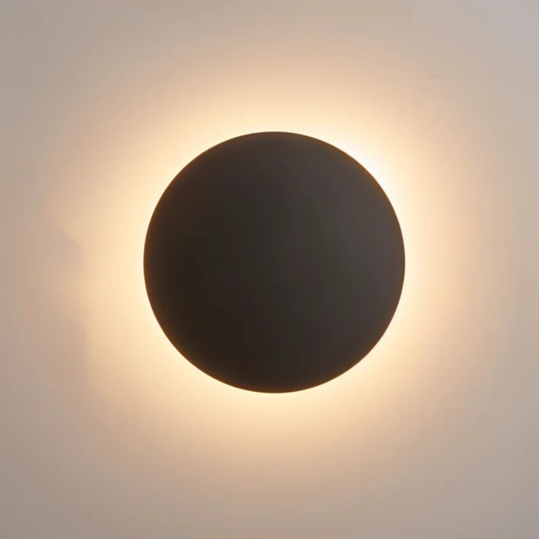 Stylish Trio LED Wall Light in Black, Gold & White Finish