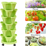 6-Tier Vertical Planter Tower – Space-Saving Stackable Garden for Balcony, Patio & Kitchen Use