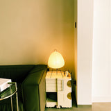 Handcrafted Japanese Rice Paper Table Lamp with Bamboo Frame – Soft Ambient LED Lighting