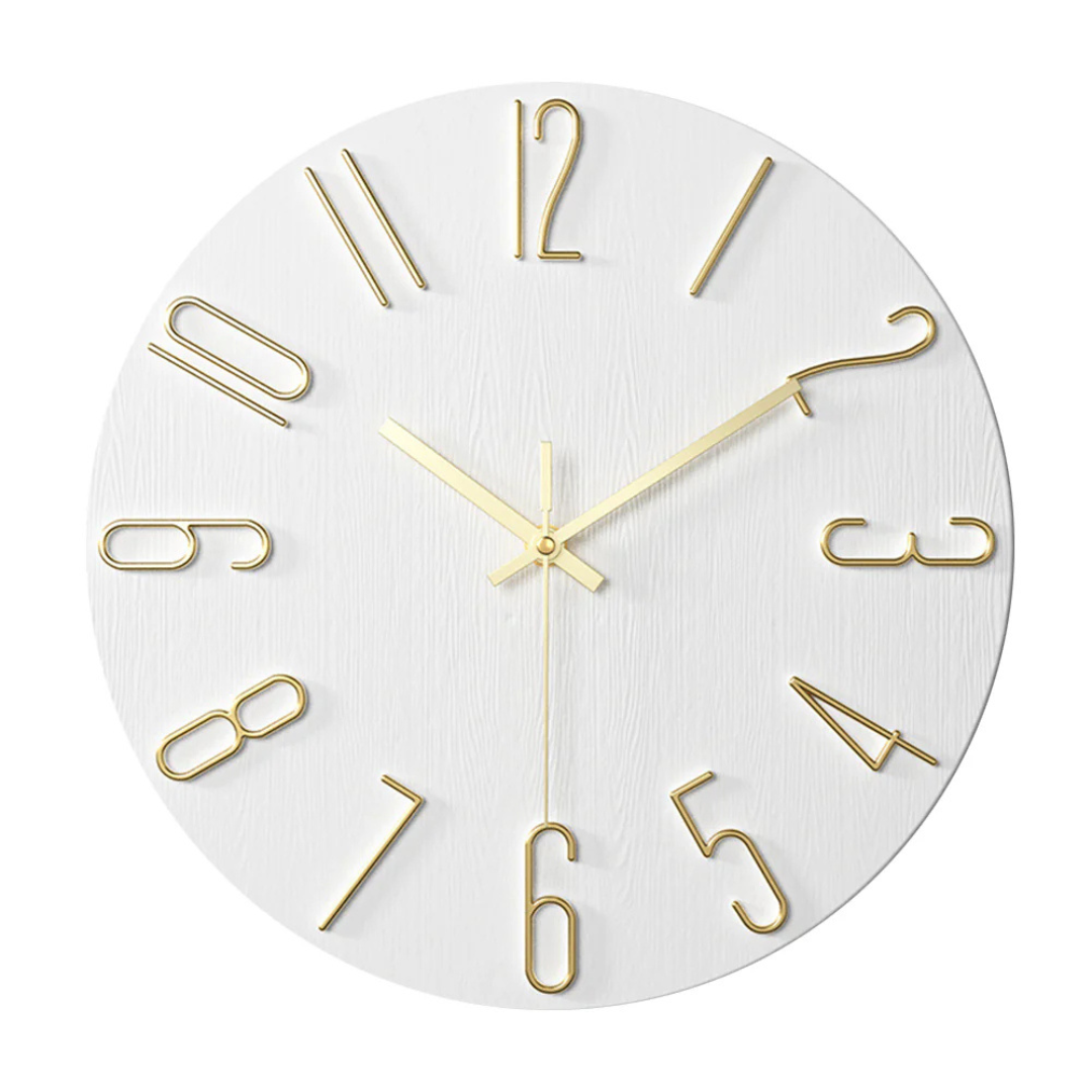 Modern Minimalist Wall Clock – Large Decorative Silent Timepiece